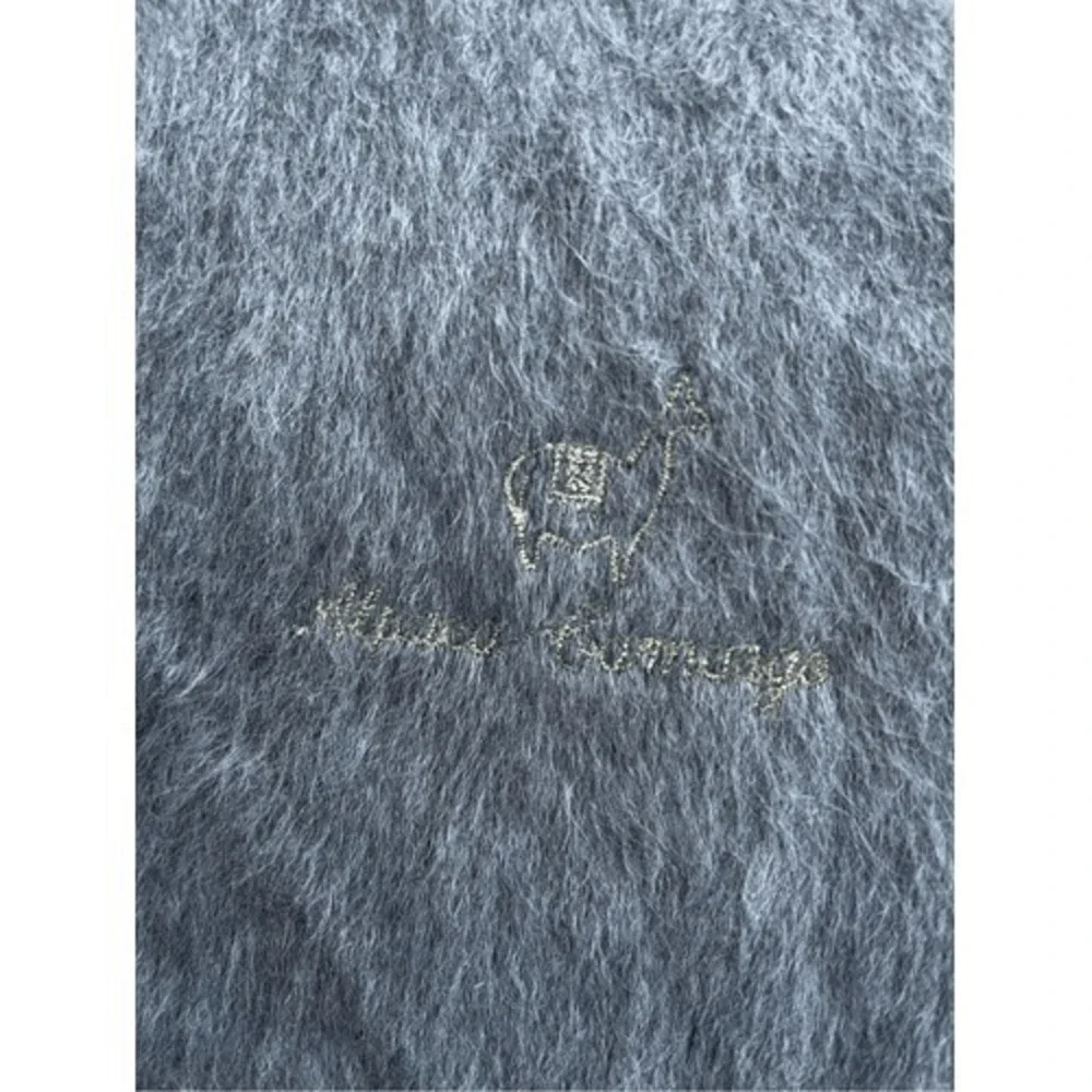 Alpaca Samara Gray Fringe‎ Scarf Soft Peruvian Knit Shawl Wrap